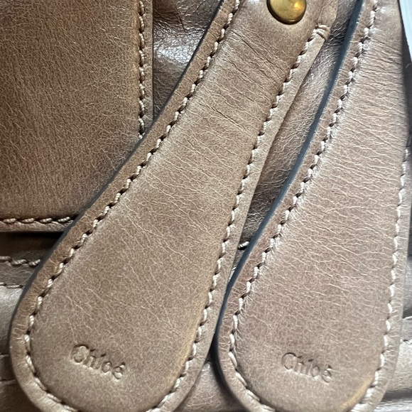 Chloe Beige Leather Bay Satchel - Picture 7 of 11